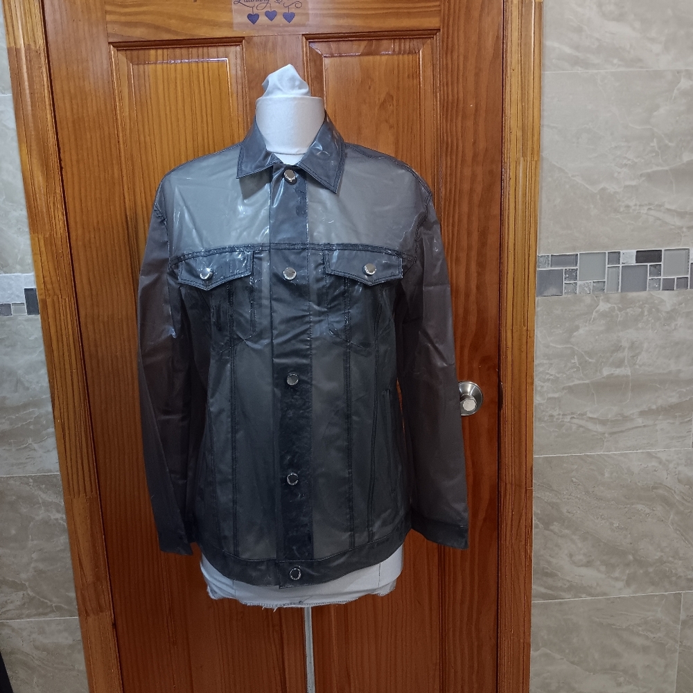 Red Valentino Grey Rain Jacket Size 38